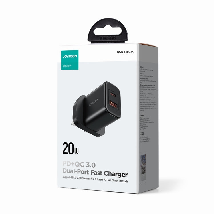 J0YROOM TCF05 20W USB+USB-C/Type-C Fast Charger, Specification:UK Plug