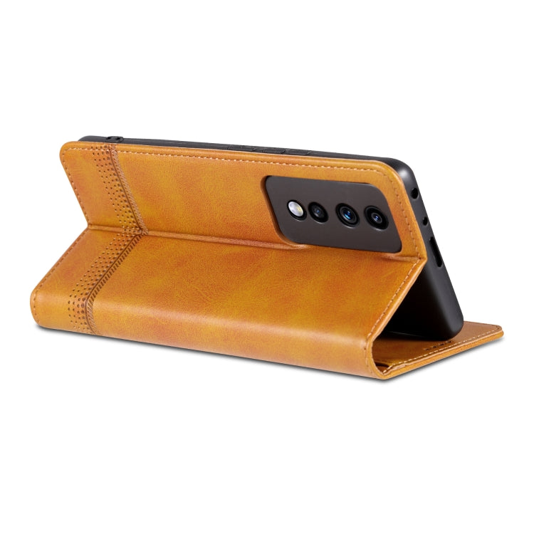 For Honor 80 GT AZNS Magnetic Calf Texture Flip Leather Phone Case