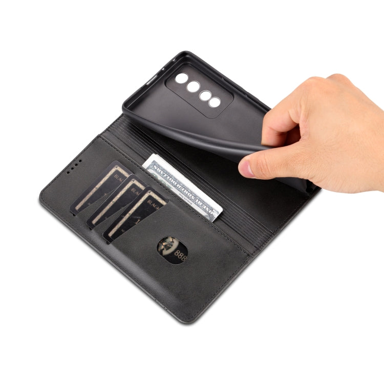 For Honor 80 GT AZNS Magnetic Calf Texture Flip Leather Phone Case