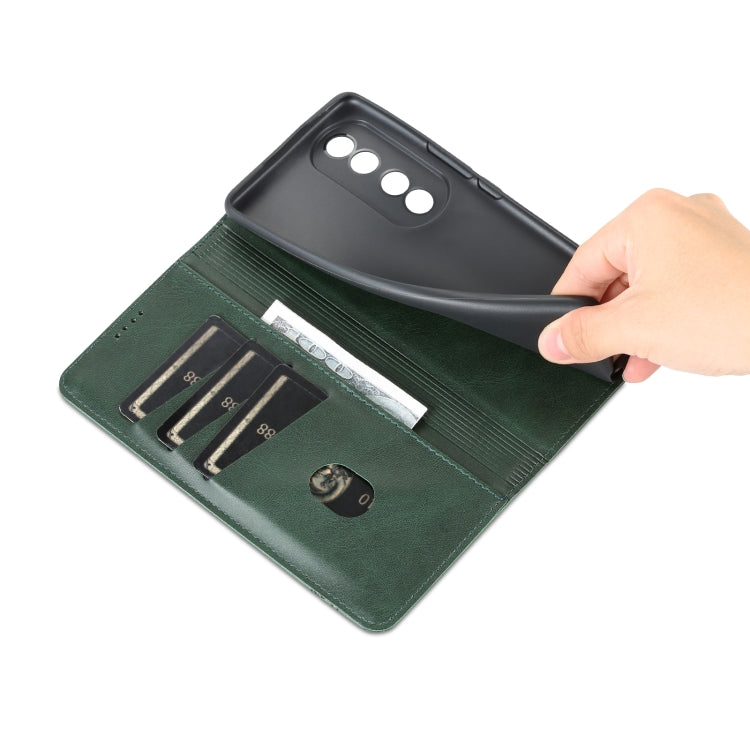 For Honor 90 Pro AZNS Magnetic Calf Texture Flip Leather Phone Case