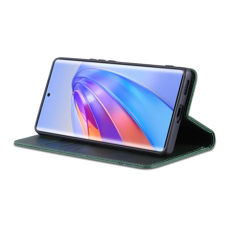 For Honor X50 AZNS Magnetic Calf Texture Flip Leather Phone Case