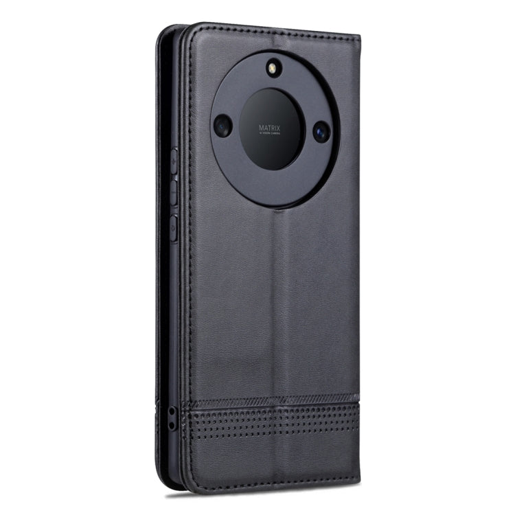 For Honor X50 AZNS Magnetic Calf Texture Flip Leather Phone Case