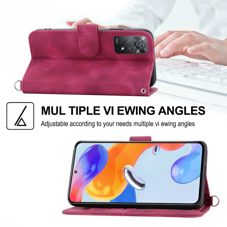 For Xiaomi Redmi K60/K60 Pro Skin-feel Flowers Embossed Wallet Leather Phone Case