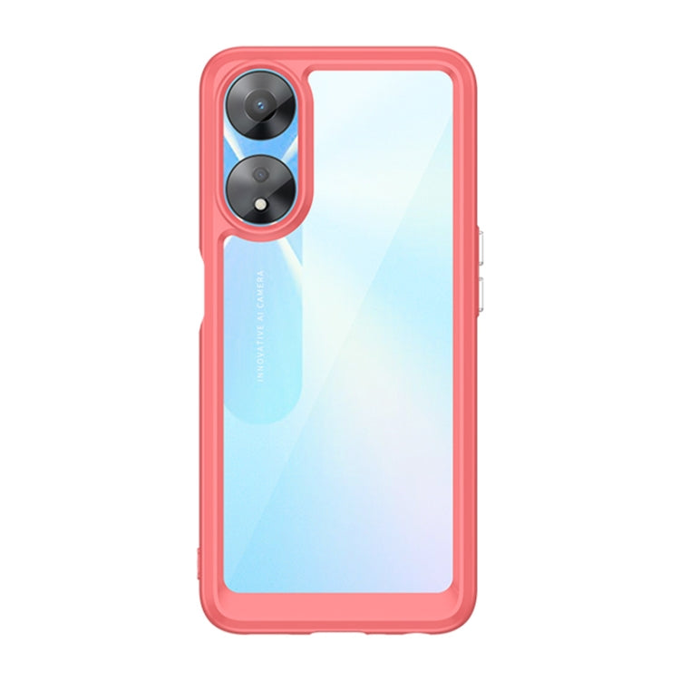 For OPPO A78 Colorful Series Acrylic + TPU Phone Case