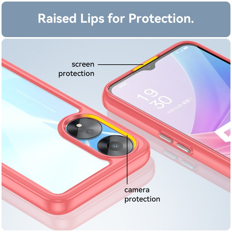 For OPPO A78 Colorful Series Acrylic + TPU Phone Case