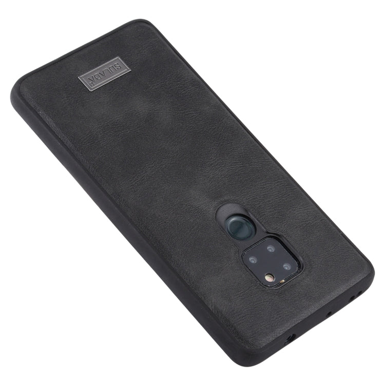 For Huawei Mate 20 SULADA Shockproof TPU + Handmade Leather Protective Case