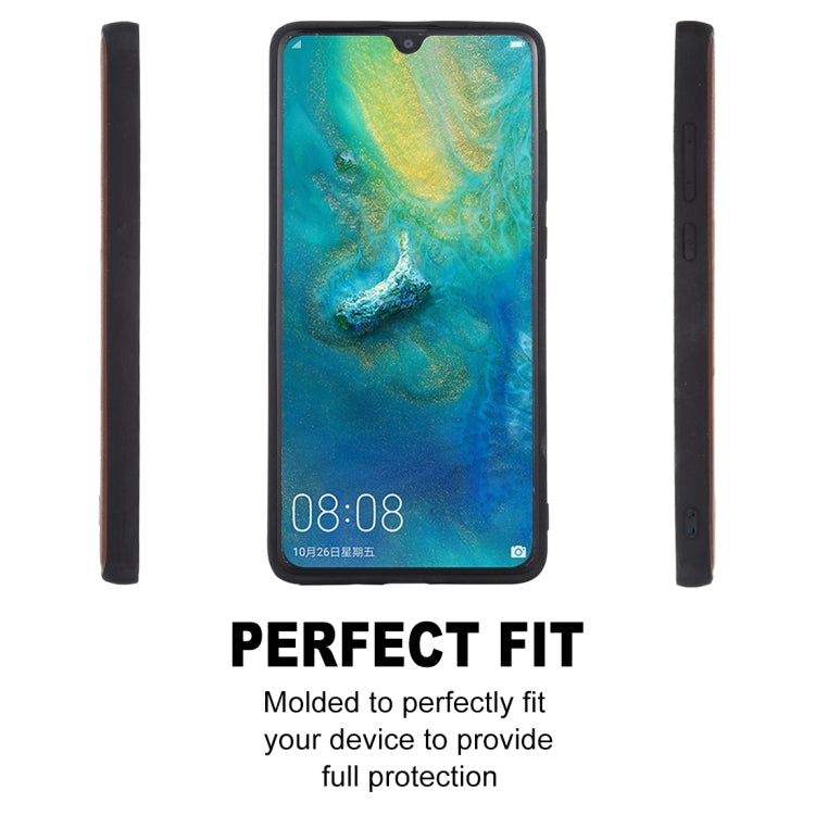 For Huawei Mate 20 SULADA Shockproof TPU + Handmade Leather Protective Case