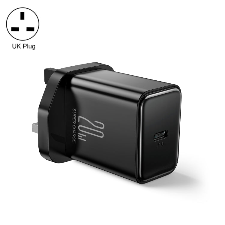 JOYROOM TCF06 Flash Series 20W USB-C/Type-C Single Port Charger, Specification:UK Plug