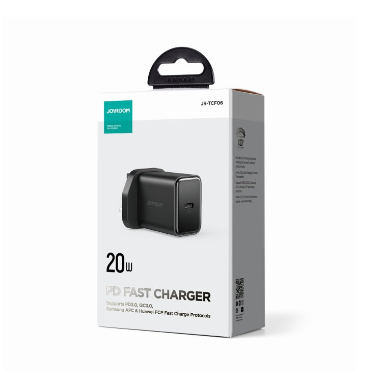 JOYROOM TCF06 Flash Series 20W USB-C/Type-C Single Port Charger, Specification:UK Plug