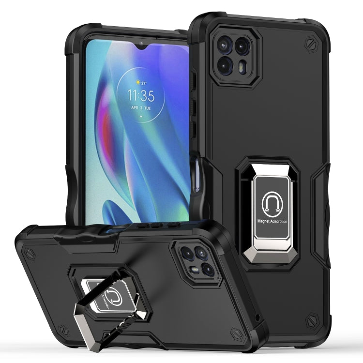 For Motorola Moto G50 Non-slip Shockproof Armor Phone Case with Ring Holder