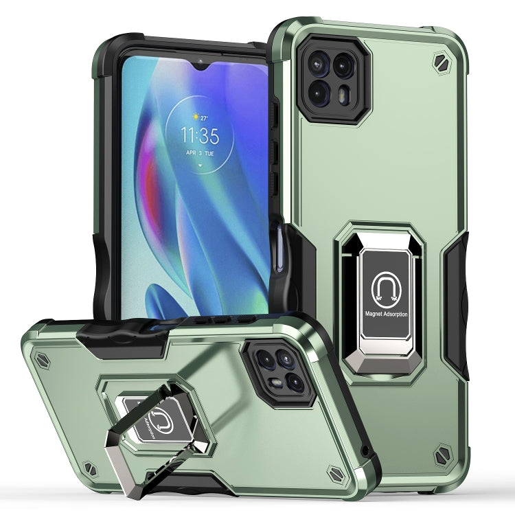 For Motorola Moto G50 Non-slip Shockproof Armor Phone Case with Ring Holder