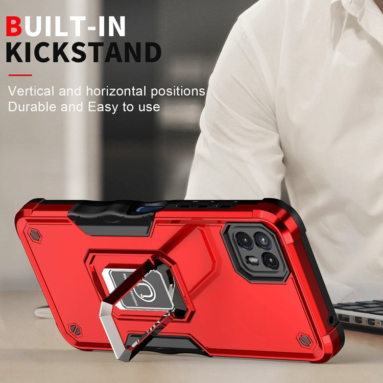 For Motorola Moto G50 Non-slip Shockproof Armor Phone Case with Ring Holder