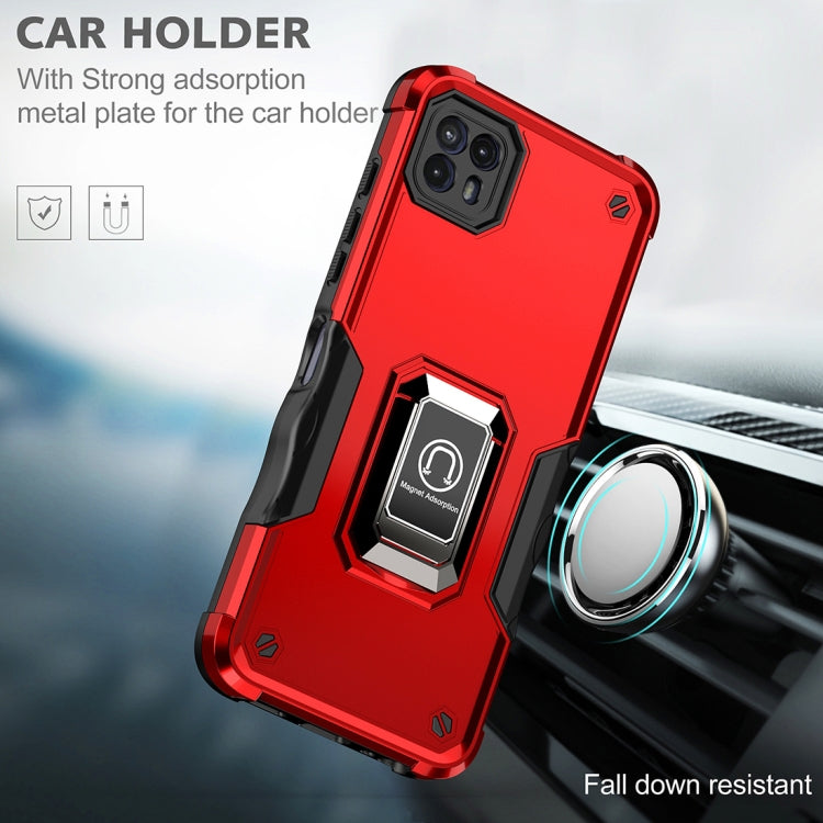 For Motorola Moto G50 Non-slip Shockproof Armor Phone Case with Ring Holder