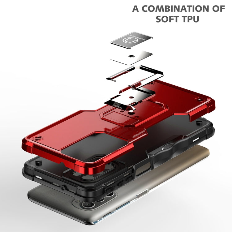 For Motorola Moto G51 Non-slip Shockproof Armor Phone Case with Ring Holder