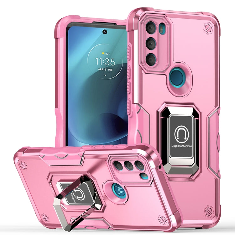 For Motorola Moto G71 5G Non-slip Shockproof Armor Phone Case with Ring Holder