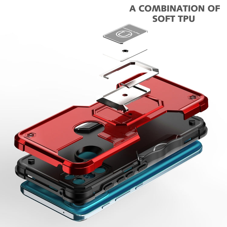 For Motorola Moto G71 5G Non-slip Shockproof Armor Phone Case with Ring Holder