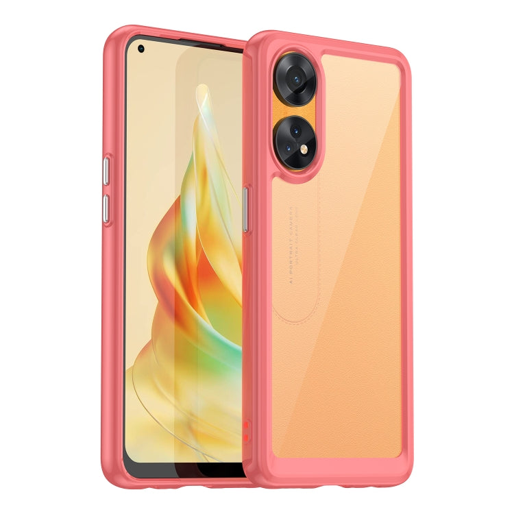 For OPPO Reno8 T 4G Colorful Series Acrylic + TPU Phone Case