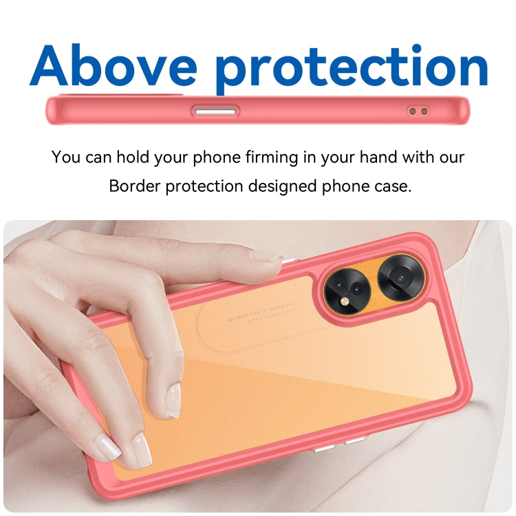 For OPPO Reno8 T 4G Colorful Series Acrylic + TPU Phone Case