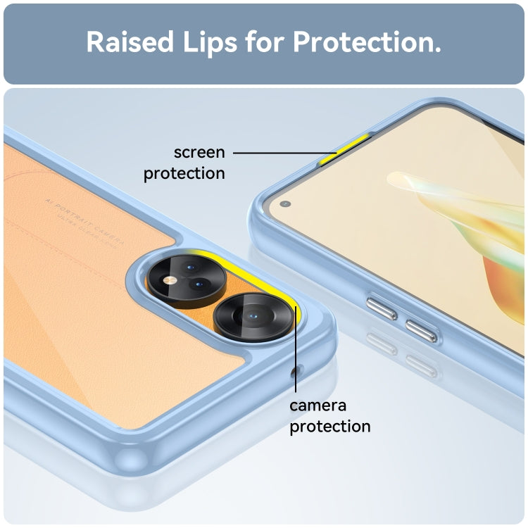 For OPPO Reno8 T 4G Colorful Series Acrylic + TPU Phone Case