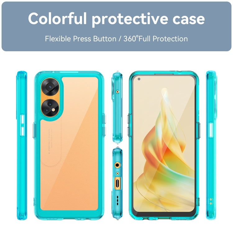 For OPPO Reno8 T 4G Colorful Series Acrylic + TPU Phone Case