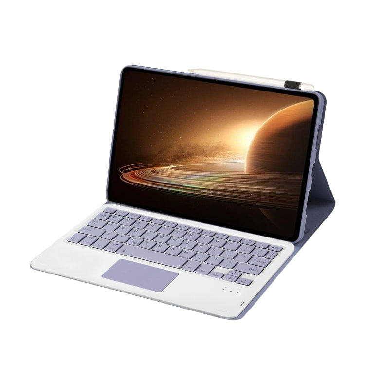 For OPPO Pad 2 11.61 inch 2023 OP13-A Lambskin Texture Ultra-thin Detachable Bluetooth Keyboard Leather Case with Touchpad
