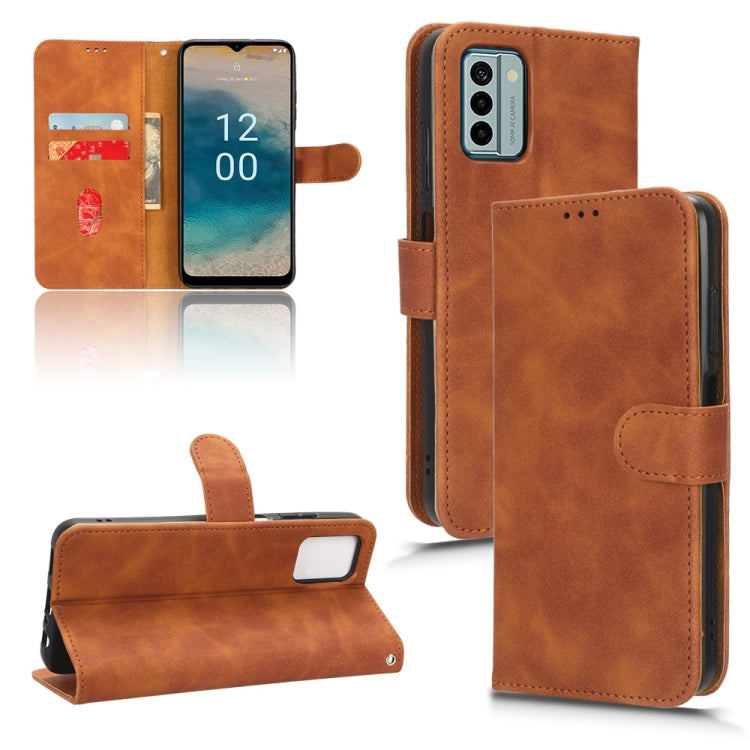 For Nokia G22 Skin Feel Magnetic Flip Leather Phone Case