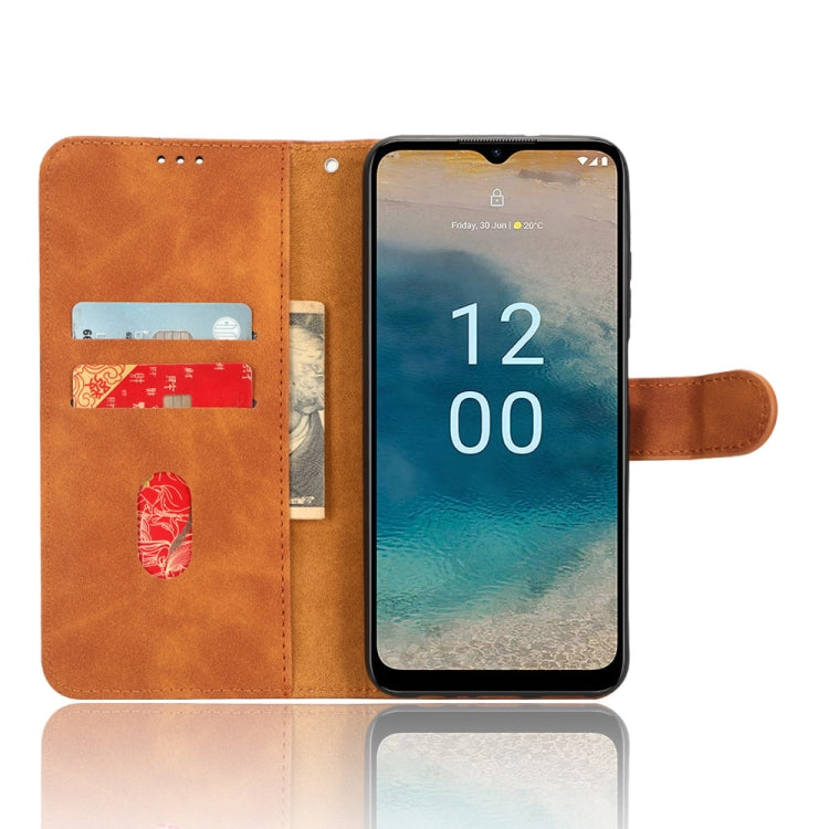 For Nokia G22 Skin Feel Magnetic Flip Leather Phone Case