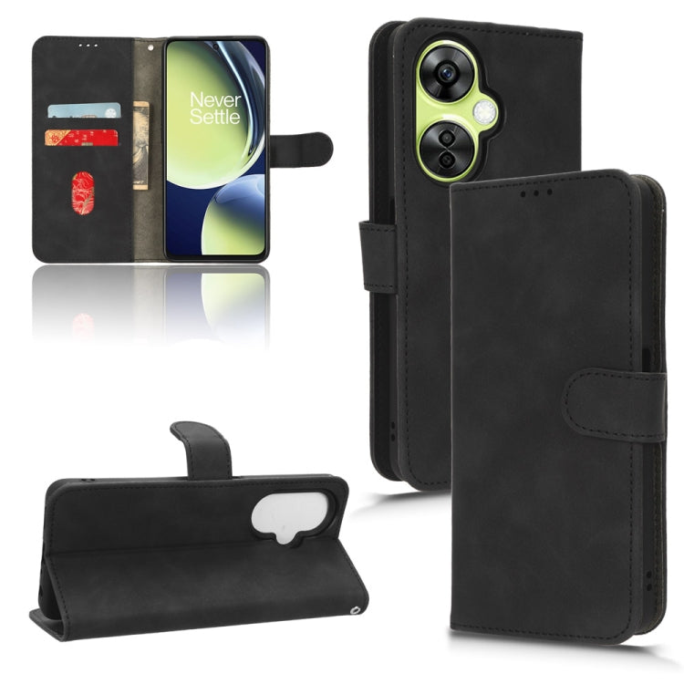 For OnePlus Nord CE 3 Skin Feel Magnetic Flip Leather Phone Case