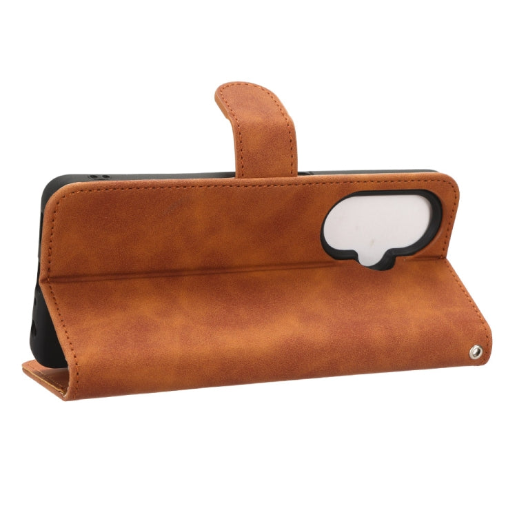 For OnePlus Nord CE 3 Skin Feel Magnetic Flip Leather Phone Case