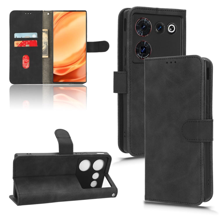 For ZTE nubia Z50 Ultra Skin Feel Magnetic Flip Leather Phone Case