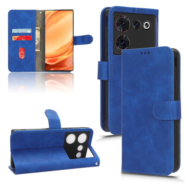 For ZTE nubia Z50 Ultra Skin Feel Magnetic Flip Leather Phone Case