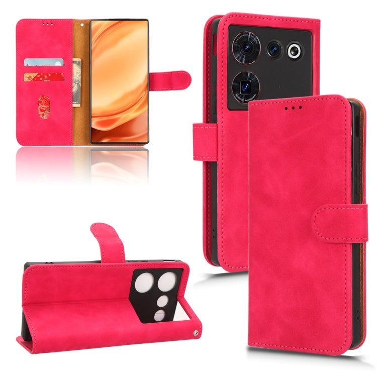 For ZTE nubia Z50 Ultra Skin Feel Magnetic Flip Leather Phone Case