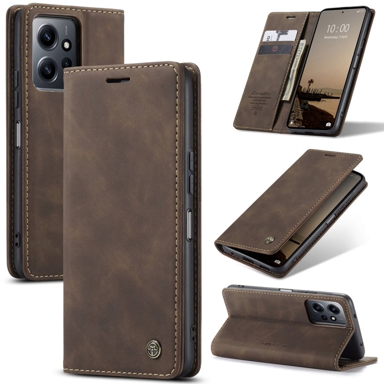 For Xiaomi Redmi Note 12 4G Global CaseMe 013 Multifunctional Horizontal Flip Leather Phone Case