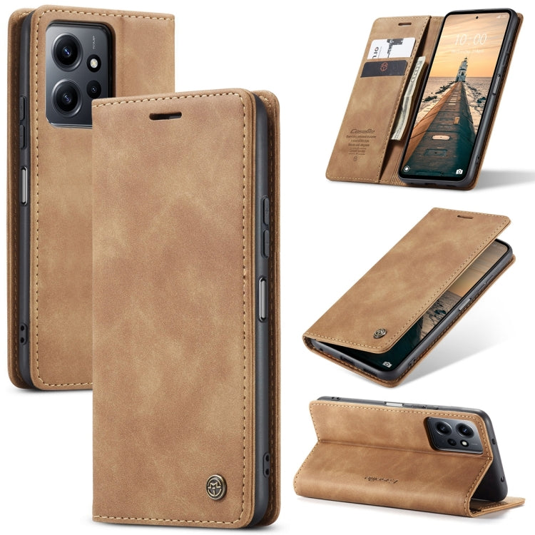 For Xiaomi Redmi Note 12 4G Global CaseMe 013 Multifunctional Horizontal Flip Leather Phone Case