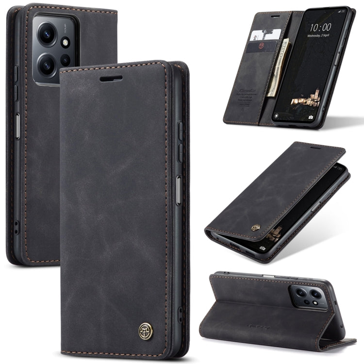 For Xiaomi Redmi Note 12 4G Global CaseMe 013 Multifunctional Horizontal Flip Leather Phone Case