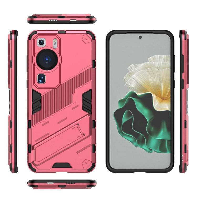 For Huawei P60 Punk Armor 2 in 1 PC + TPU Shockproof Phone Case with Invisible Holder