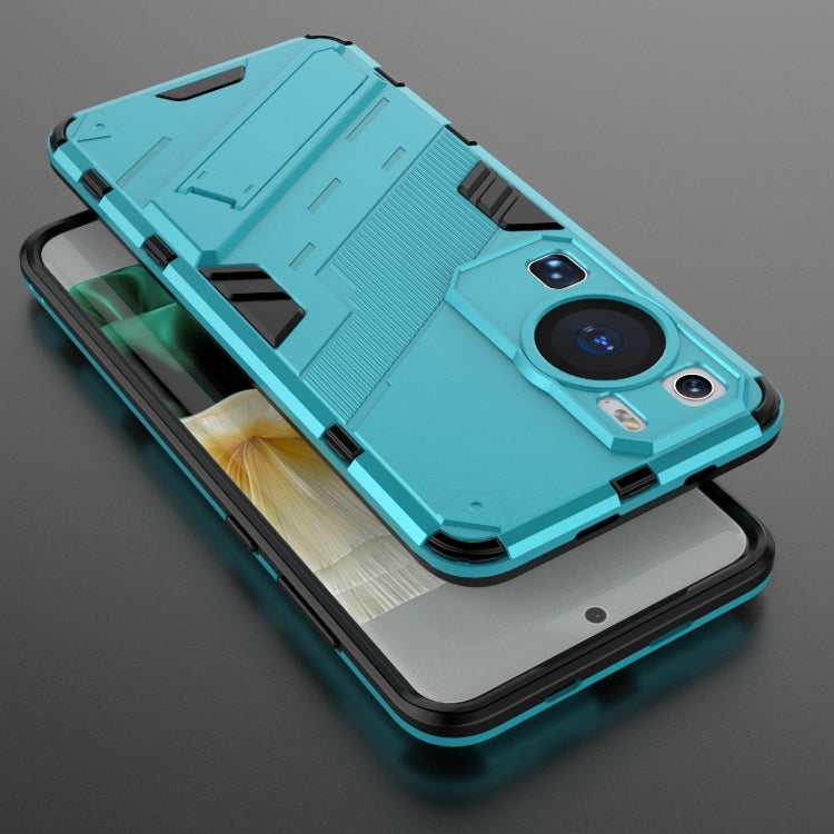 For Huawei P60 Punk Armor 2 in 1 PC + TPU Shockproof Phone Case with Invisible Holder