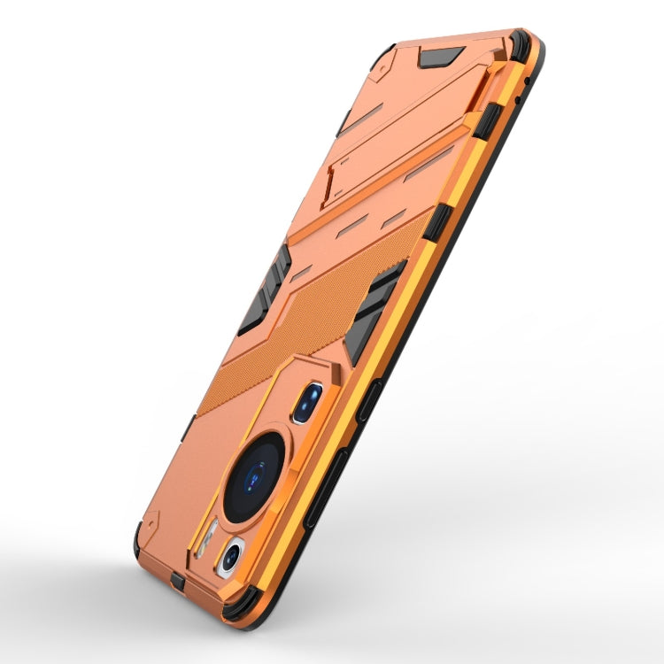 For Huawei P60 Punk Armor 2 in 1 PC + TPU Shockproof Phone Case with Invisible Holder