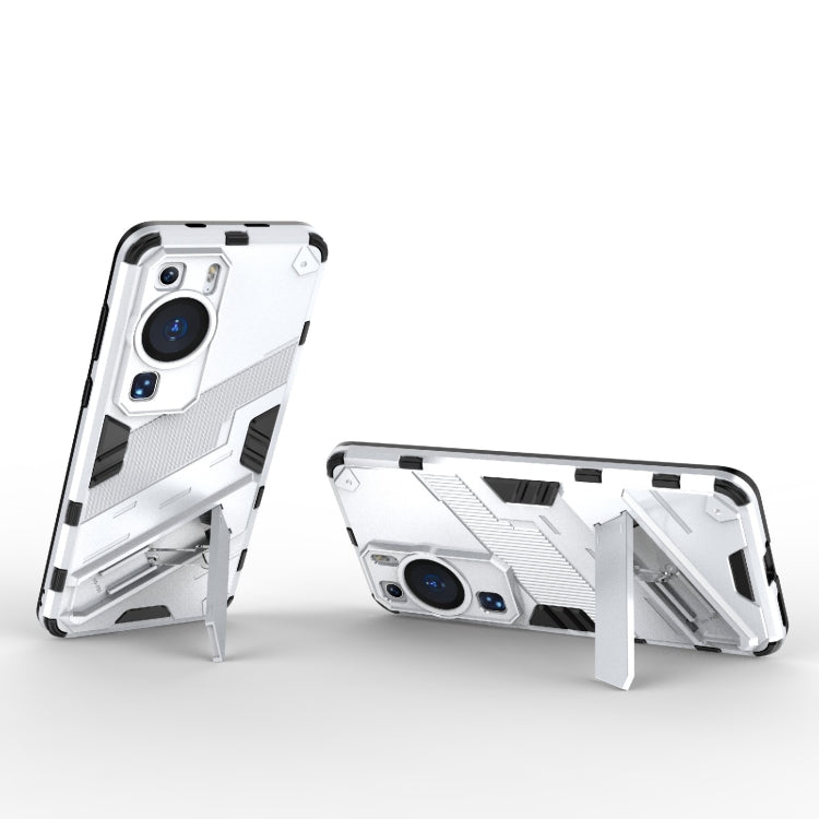 For Huawei P60 Punk Armor 2 in 1 PC + TPU Shockproof Phone Case with Invisible Holder