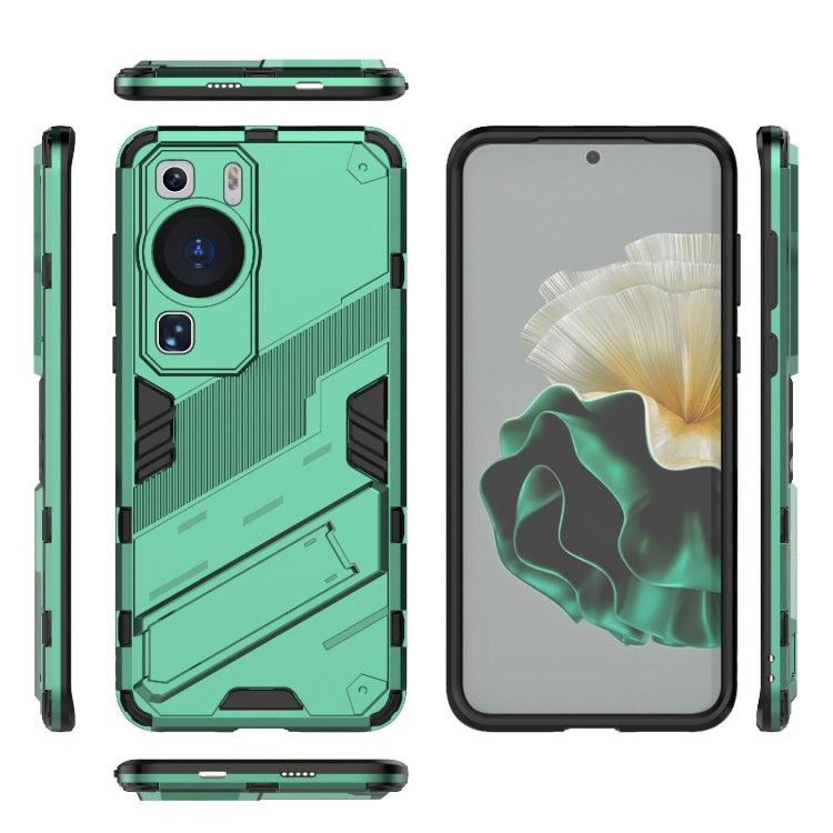 For Huawei P60 Punk Armor 2 in 1 PC + TPU Shockproof Phone Case with Invisible Holder