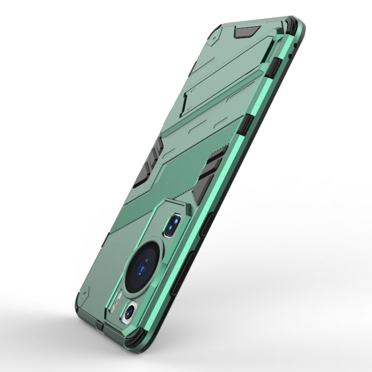 For Huawei P60 Punk Armor 2 in 1 PC + TPU Shockproof Phone Case with Invisible Holder