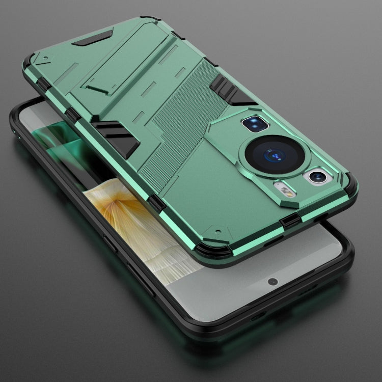 For Huawei P60 Punk Armor 2 in 1 PC + TPU Shockproof Phone Case with Invisible Holder