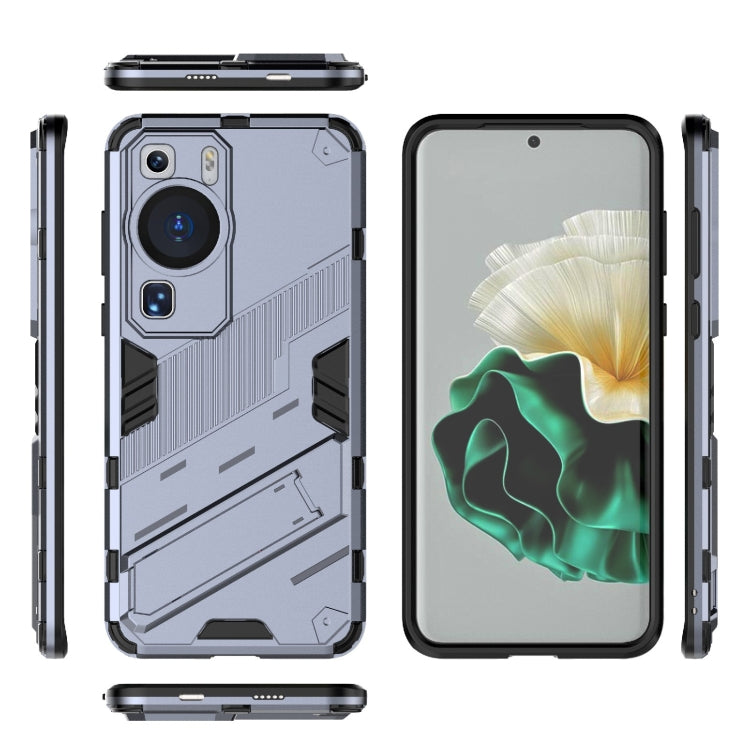 For Huawei P60 Punk Armor 2 in 1 PC + TPU Shockproof Phone Case with Invisible Holder