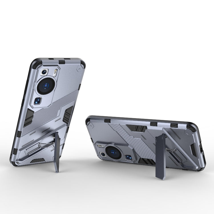 For Huawei P60 Punk Armor 2 in 1 PC + TPU Shockproof Phone Case with Invisible Holder