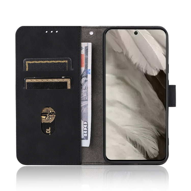 For Google Pixel 8 Skin Feel Magnetic Flip Leather Phone Case