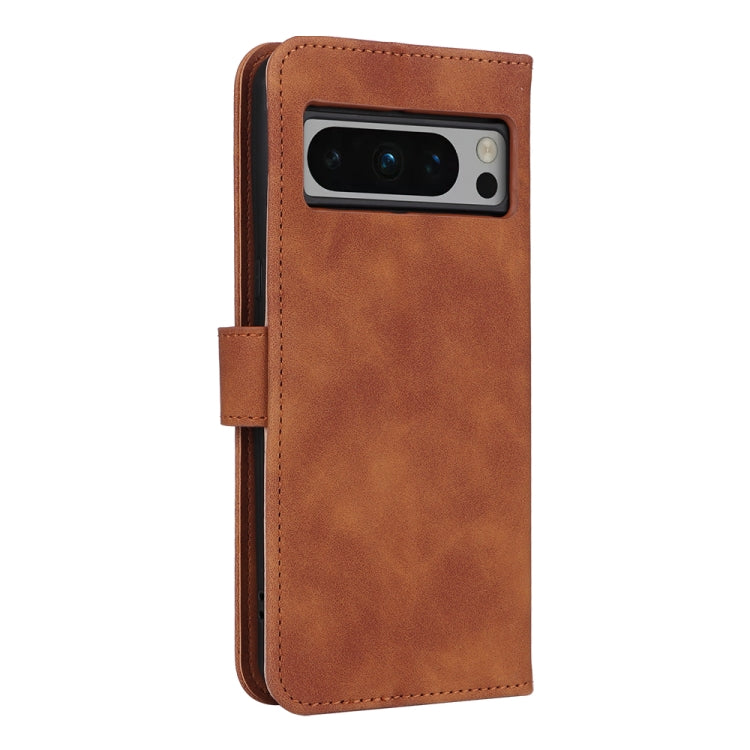 For Google Pixel 8 Pro Skin Feel Magnetic Flip Leather Phone Case