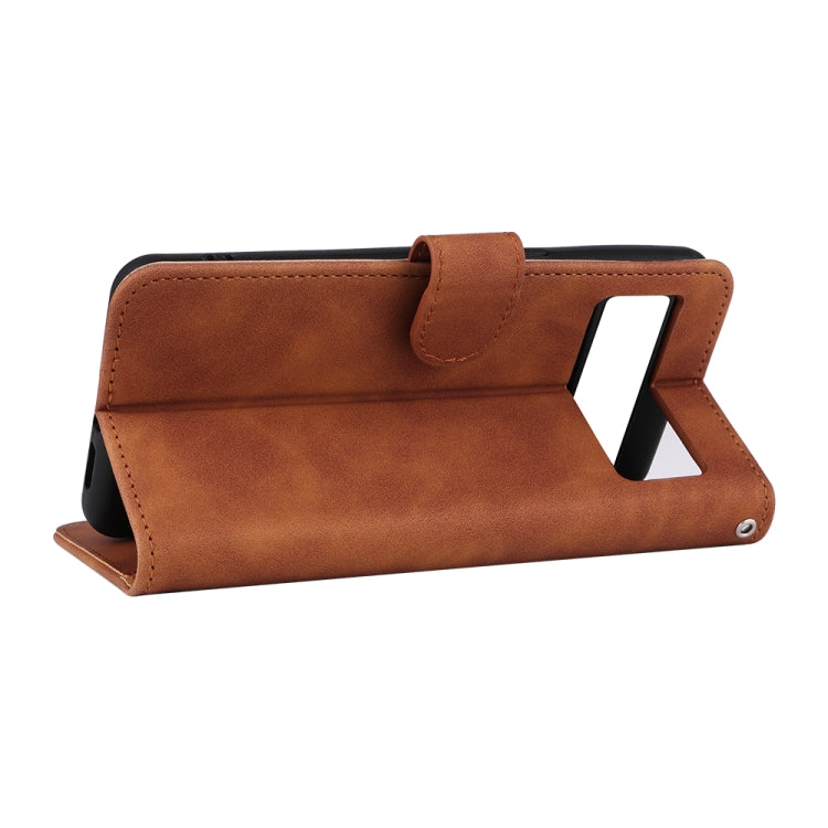 For Google Pixel 8 Pro Skin Feel Magnetic Flip Leather Phone Case