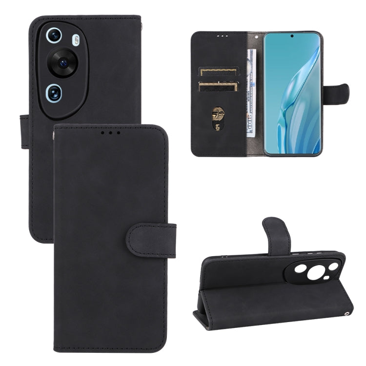 For Huawei P60 Art Skin Feel Magnetic Flip Leather Phone Case