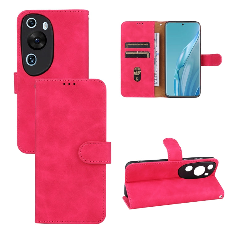 For Huawei P60 Art Skin Feel Magnetic Flip Leather Phone Case