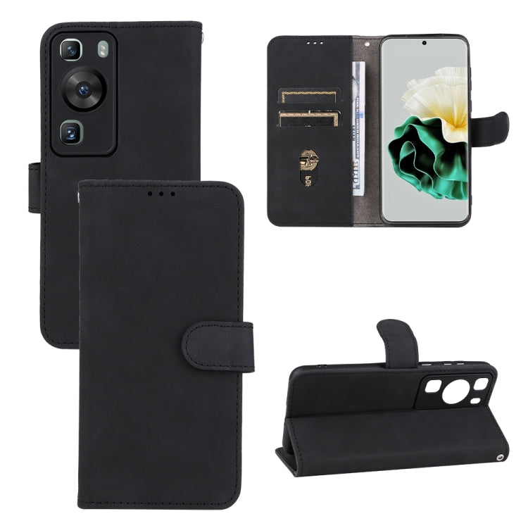 For Huawei P60 / P60 Pro Skin Feel Magnetic Flip Leather Phone Case